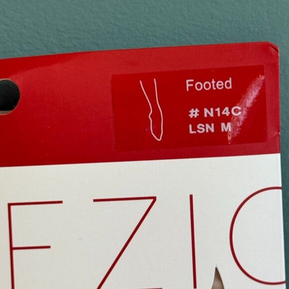 Girls Capezio Hold & Stretch Footed Tights N14C M LSN Light Suntan Medium Dance - Picture 2 of 5